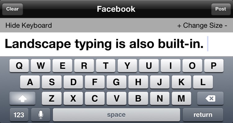 Large Print Message Composer screenshot-3