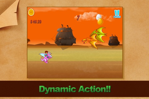 Flying Precious Dragon vs Monster Dinosaur Clan Sky Attack Story - Save the Precious Egg from Mega Death - Free iPhone/iPad Edition Game screenshot 3