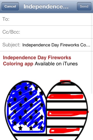 Independence Day Fireworks Coloring screenshot 2