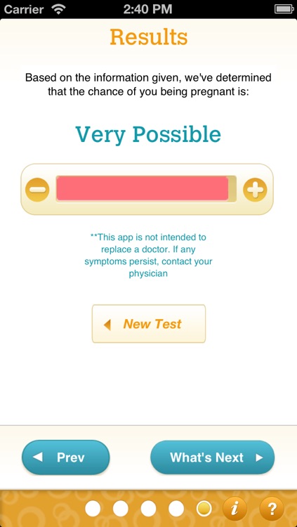 Pregnancy Test & Pregnant Symptom Checker Quiz