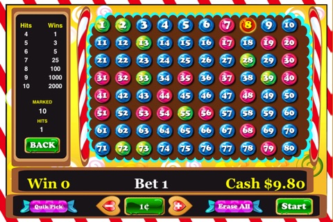 Addict to Candy Keno - Lottery Las Vegas Game screenshot 3