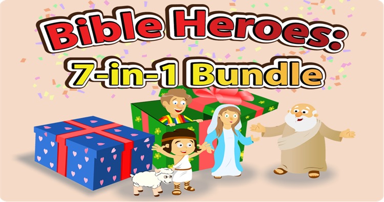 Bible Heroes: 7-in-1 Bundle of Bible Stories, Games, and Coloring for Kids