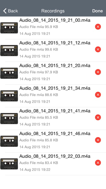 Voice Manager for Audio Recording, Playback, Trimming and Sharing screenshot-3