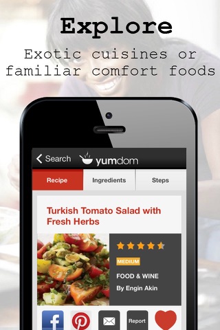 YumDom: Free tasty recipes for your diet, allergy, and nutrition needs from rustic to gourmet  by top chefs screenshot 4