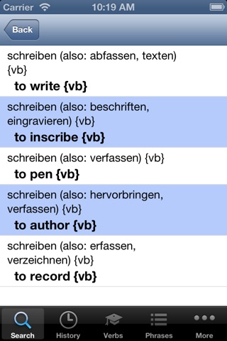 English German Dictionary screenshot 2