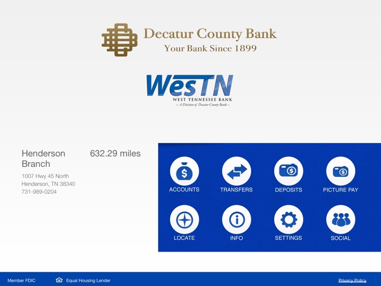 Decatur County Bank for iPad