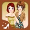 Play this dress up game with 3 girls