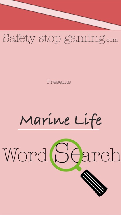 Marine Life Words search