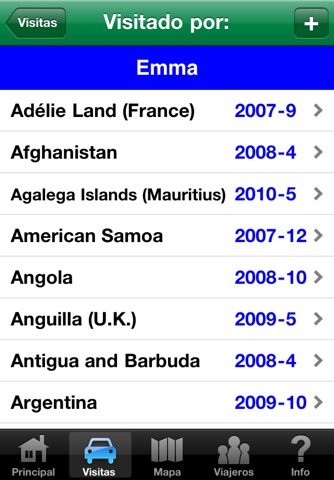 Countries Visited • World Travel Log screenshot 3
