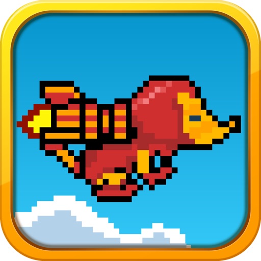 Jetpack Mouse - Flying Back to the 80's Iron Mouse Icon