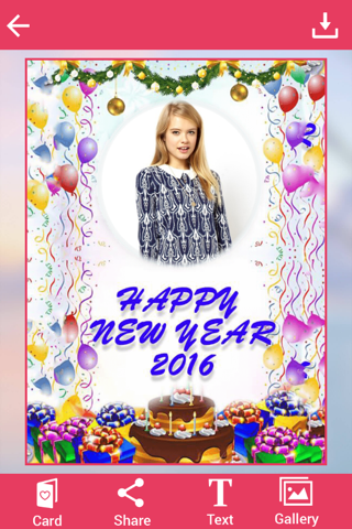 Happy New Year Photo Frame 2016 screenshot 3