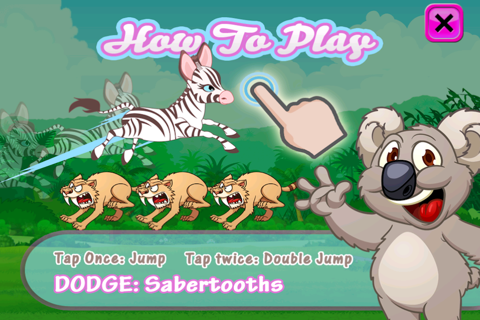 Baby Zebra Dash : Running With Little Zoo Buddies screenshot 2