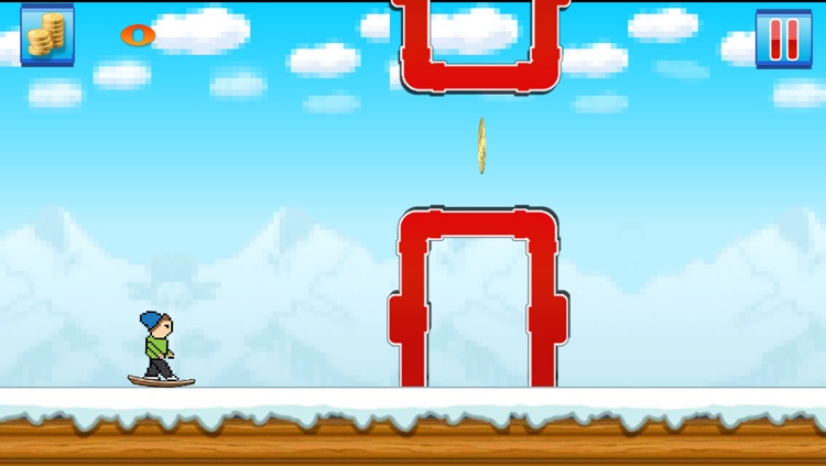 Pixel Snowboard Cross : Trials screenshot-4