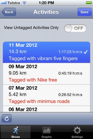 Mobile Shoe Tracker screenshot 2