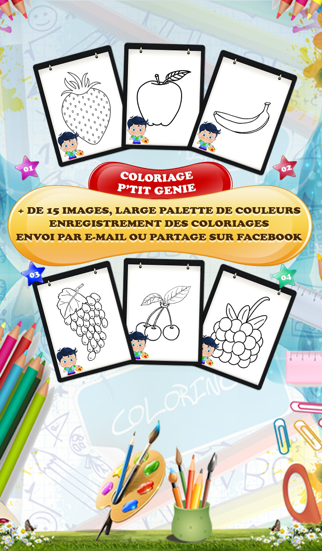 How to cancel & delete P'tit Génie Colorie Les Fruits - Coloriage GRATUIT from iphone & ipad 2