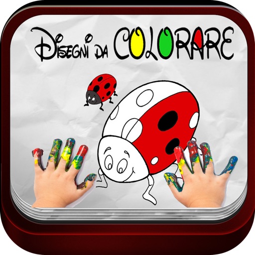 Coloring pictures by fingers - for children