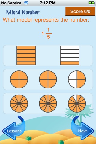 zMath Grade 3 Fractions (Lite) screenshot 4