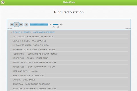 MyIndiClub Radio Station screenshot 2