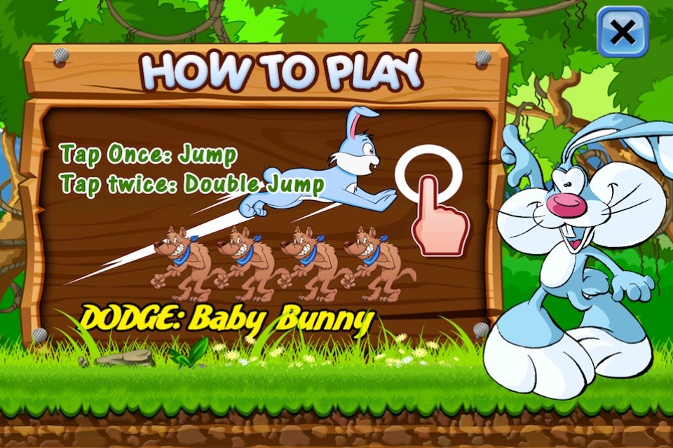 Baby Bunny Run : Ralph's Day Dash from the Wolf screenshot 2