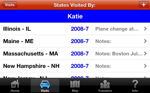 USA Travel Log • States Visited screenshot 3