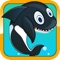 Check out this sea whale racing game