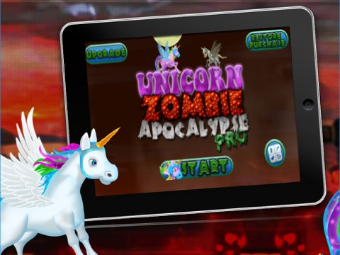 ユニコーンゾンビの黙示録PRO - 無料ゾンビゲーム！ Unicorn Zombie Apocalypse PRO - A Free Zombie Game!のおすすめ画像4