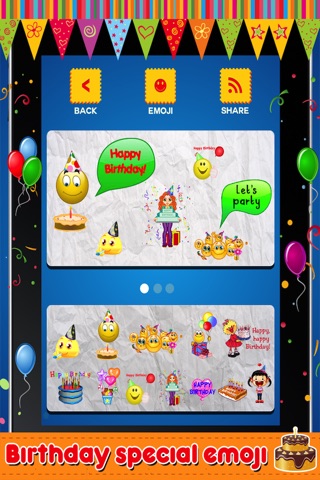 Animated 3D Birthday Emoji, Wishes, Cards & Emoticons screenshot 2