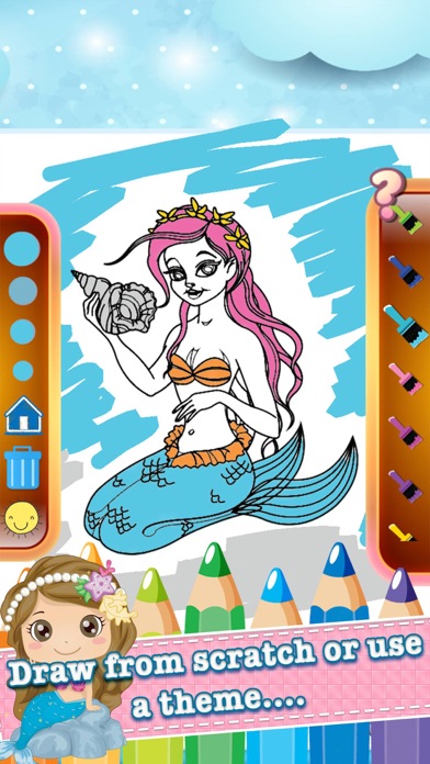 How to cancel & delete Mermaid Coloring Book Learning Games For Kids 4 th from iphone & ipad 4