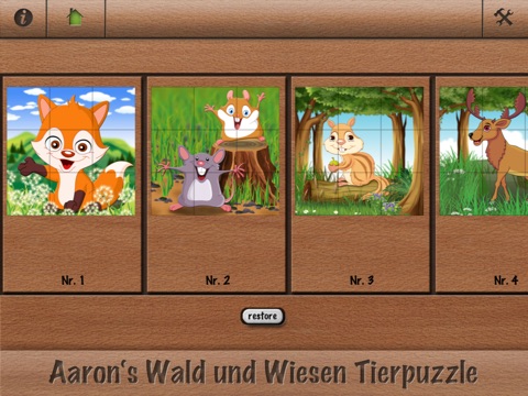 Aaron's animals in forest and grassland puzzle game screenshot 2