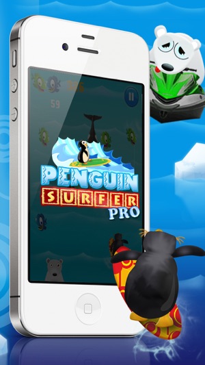 企鵝衝浪PRO免費 - 有趣的兒童遊戲！ Penguin Surfer PRO FREE - A Fun Kids Ga(圖4)-速報App