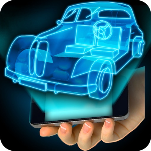 Hologram Car 4D Simulator Icon