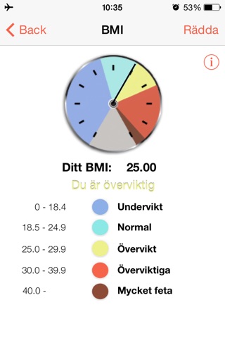 BMI 2 go screenshot 2