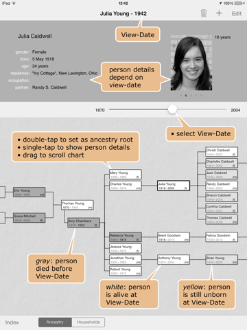 LiveHistory genealogy screenshot 2