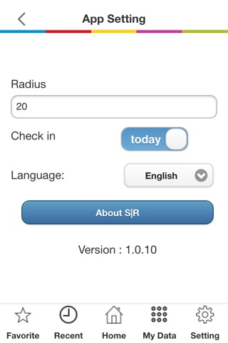 S|R Check-in screenshot 3
