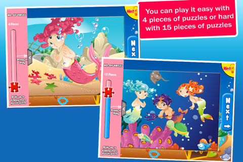 Mermaid Princess Puzzles screenshot 3