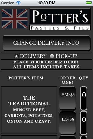 Potters Pasties screenshot 2