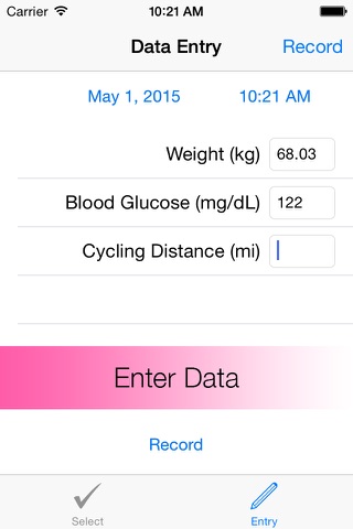 HealthEntry - easy data entry for HealthKit screenshot 2