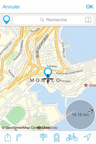 Nice and Monaco Compass : Offline Map screenshot 2