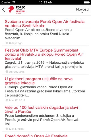 Poreč Open Air - Festival of Life screenshot 2