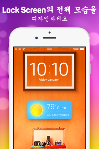 Lock Screen Designer Free - Lockscreen Themes and Live Wallpapers for iPhone. screenshot 2