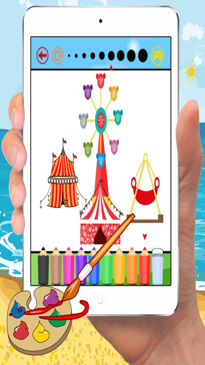 Circus Coloring Book Pages Learn Drawing and Paint