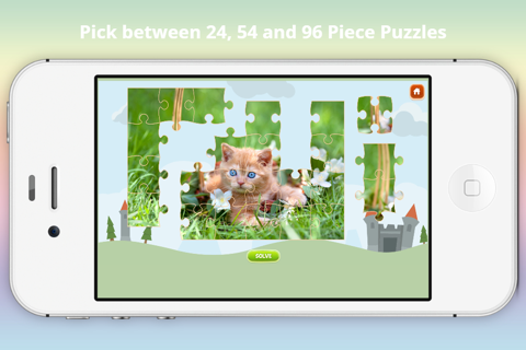 Kitten and Cat Jigsaw Puzzles - A therapeutic stress relief game for Children, Toddlers and Adults! screenshot 2