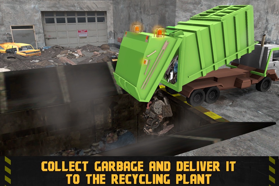 City Garbage Truck Driving Simulator 3D screenshot 2