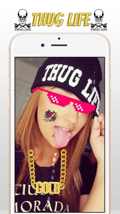 Thug Life Photo Sticker Maker - Photo Editor with ThugLife Stickers & Tattoo screenshot-3