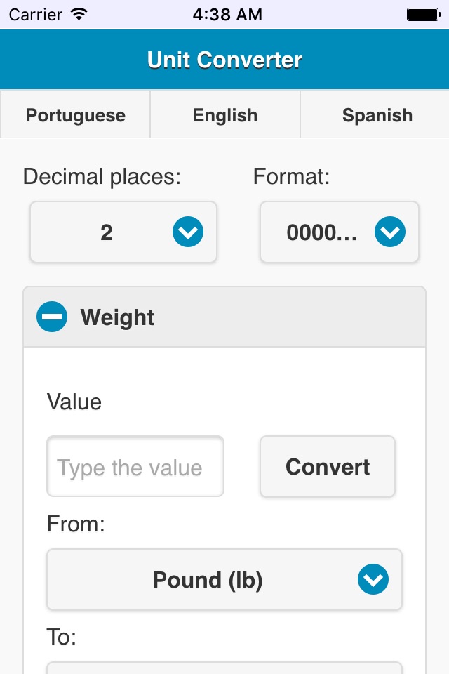 Metric Conversion screenshot 2