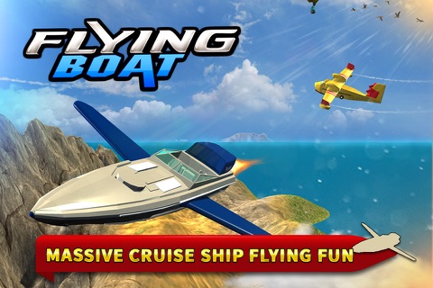 Flying Boat 3D - Futuristic Passenger Cruise Ship Flight Simulator screenshot 3