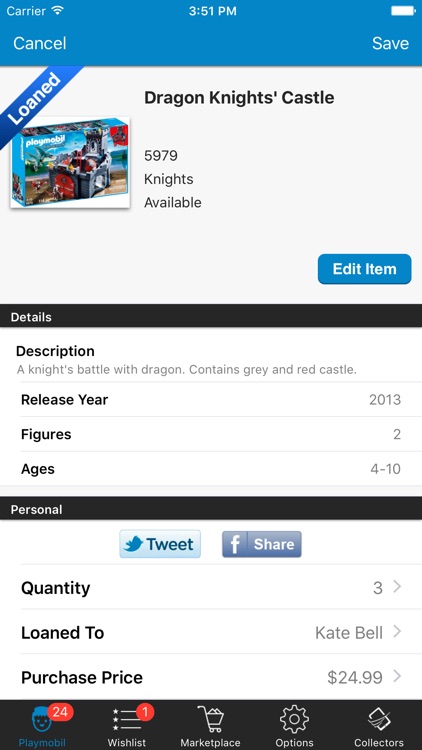 Playmobil Database Sets Organize Manage Inventory