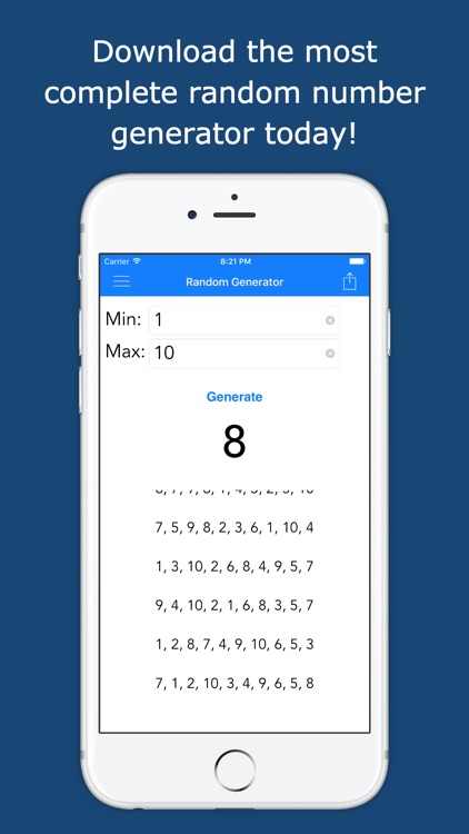 Random NumGenerator: A Full-Featured Random Number Generator screenshot-3