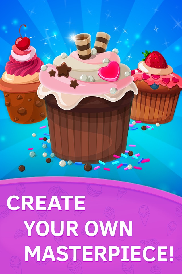 Cupcake Kids Food Games Free screenshot 3