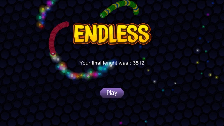 Endless Snake.io - Never Ending Slither Worm Eater Color Dot Game screenshot-4